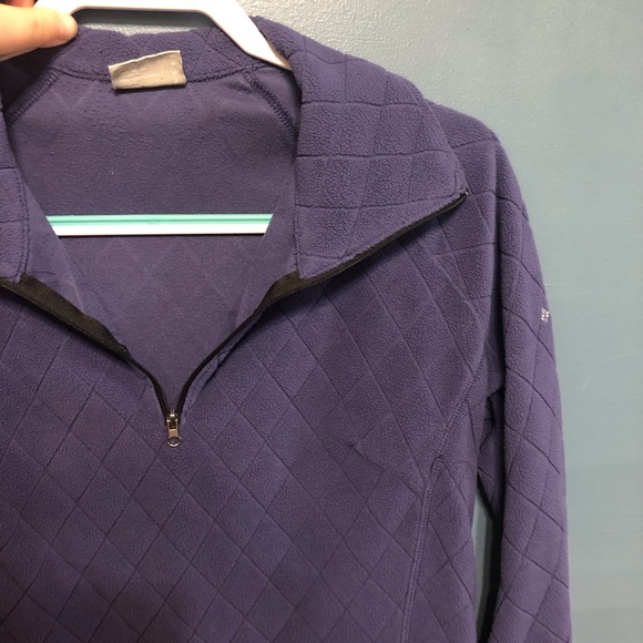 Columbia Blue Quilted 1/4 Zip Pullover - Picture 5 of 6